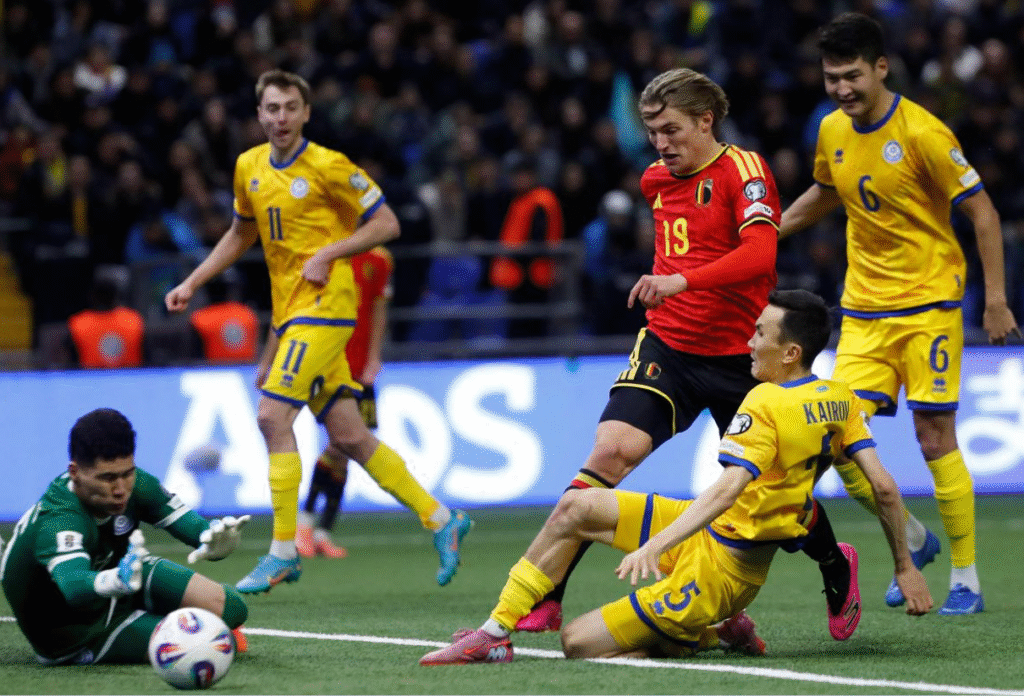 Anarbekov’s Heroics Halt Belgium’s March Toward World Cup 2026 Qualification Kazakhstan vs Belgium World Cup