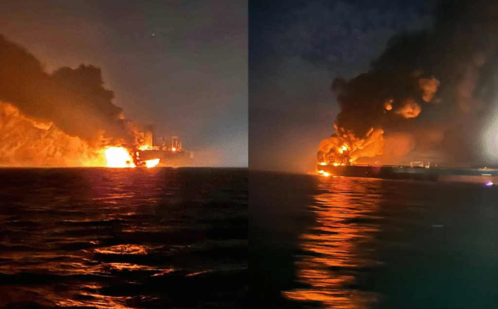 Black Sea tanker explosions