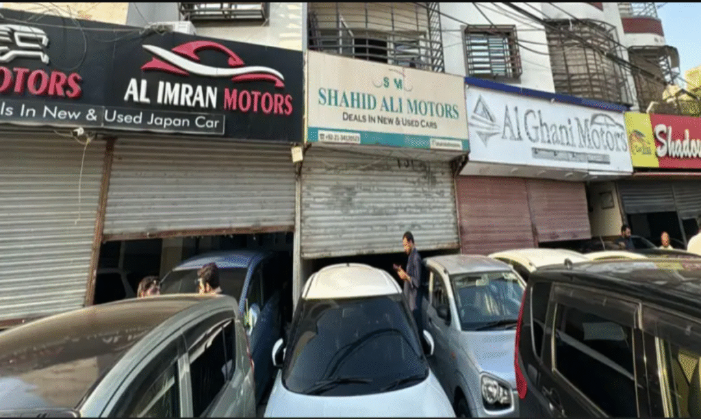 Gunmen Open Fire on Karachi Car Showroom Over Extortion Demand Karachi car showroom extortion attack