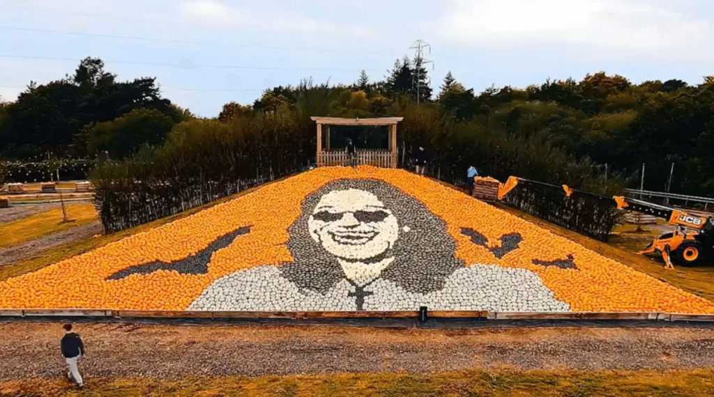 Ozzy Osbourne pumpkin tribute