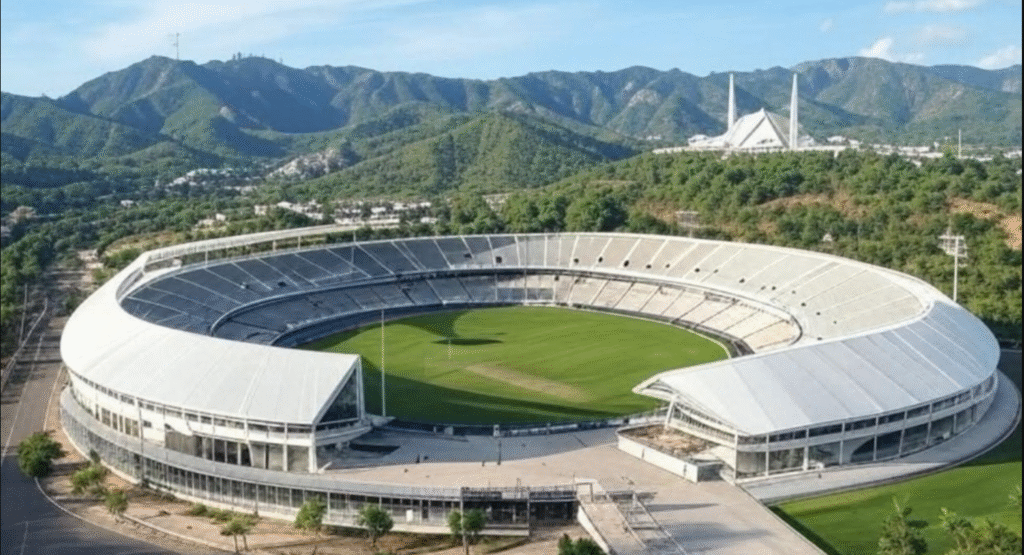 Islamabad cricket stadium construction
