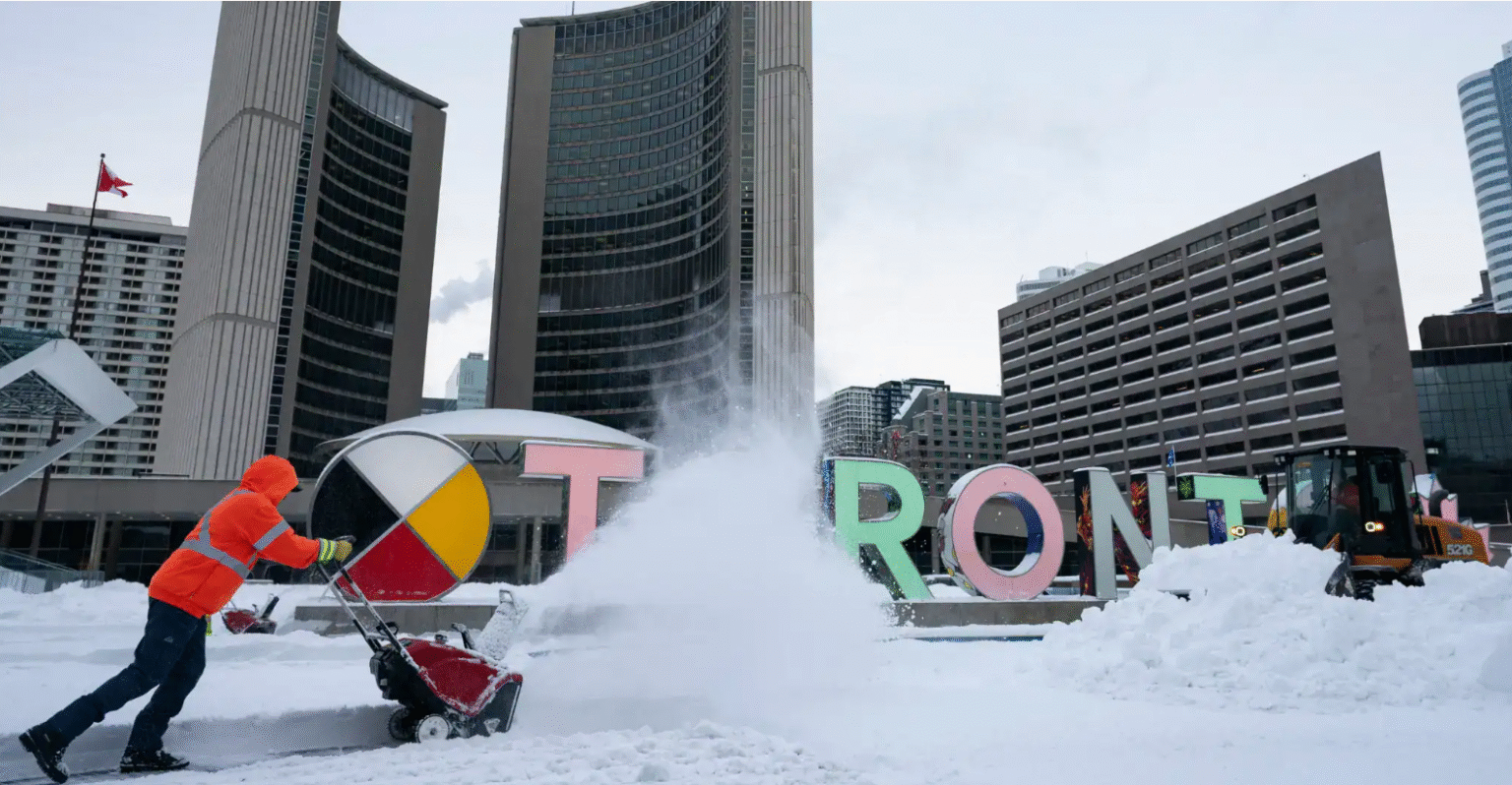 Toronto record-breaking snowfall