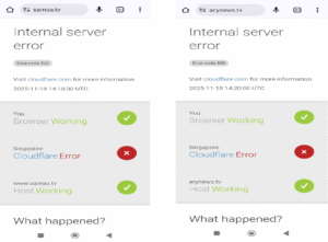 websites collapsed