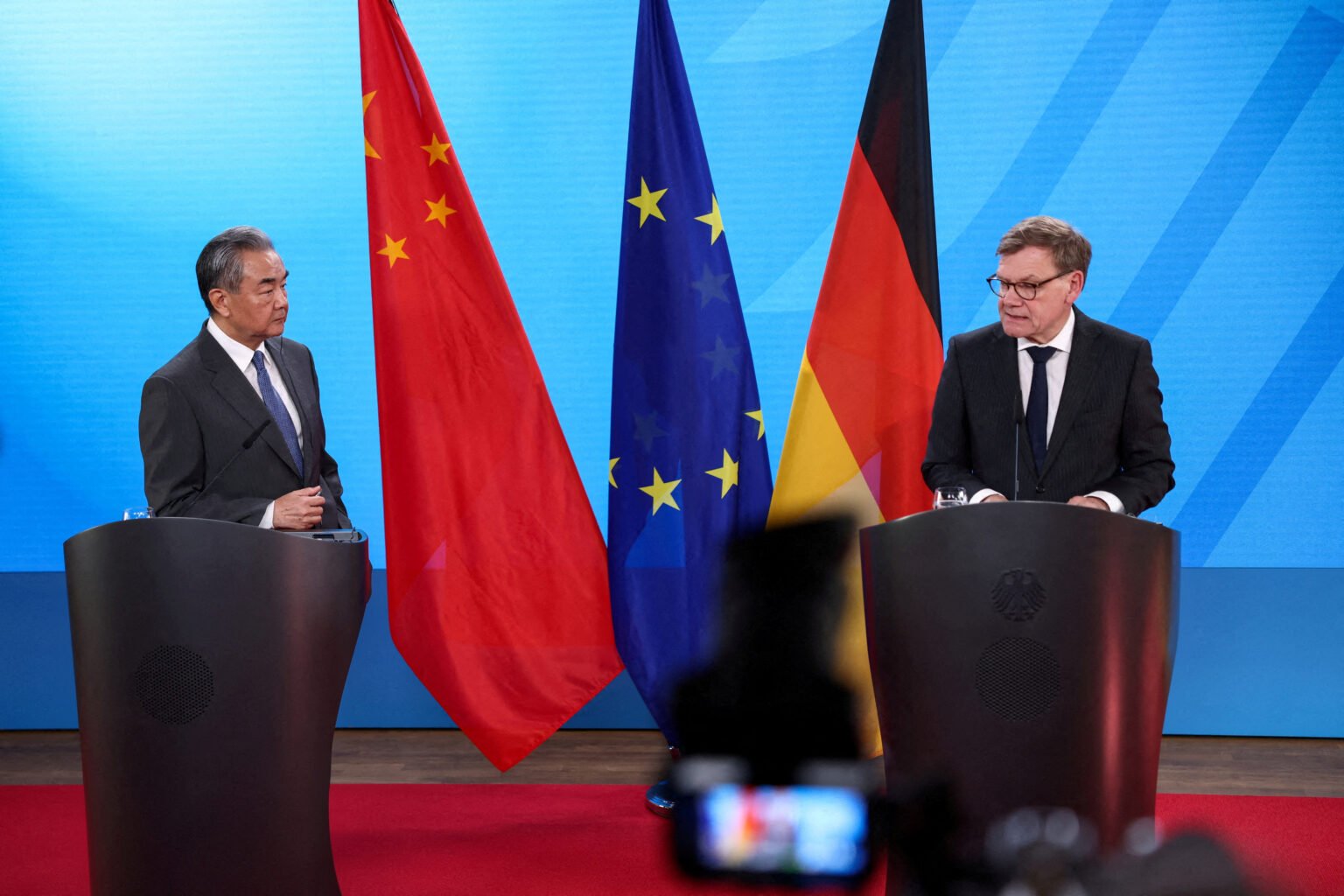 China Tells German Foreign Minister Japan Is Militarily Threatening