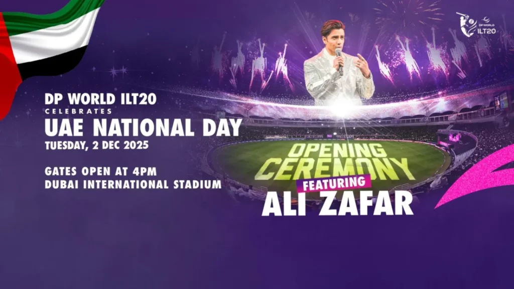 UAE Shines as Ali Zafar, Cricket Stars Kick Off ILT20