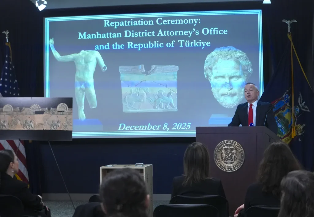 41 historical artefacts of Anatolian origin, illegally removed from Türkiye, are being repatriated from the United States