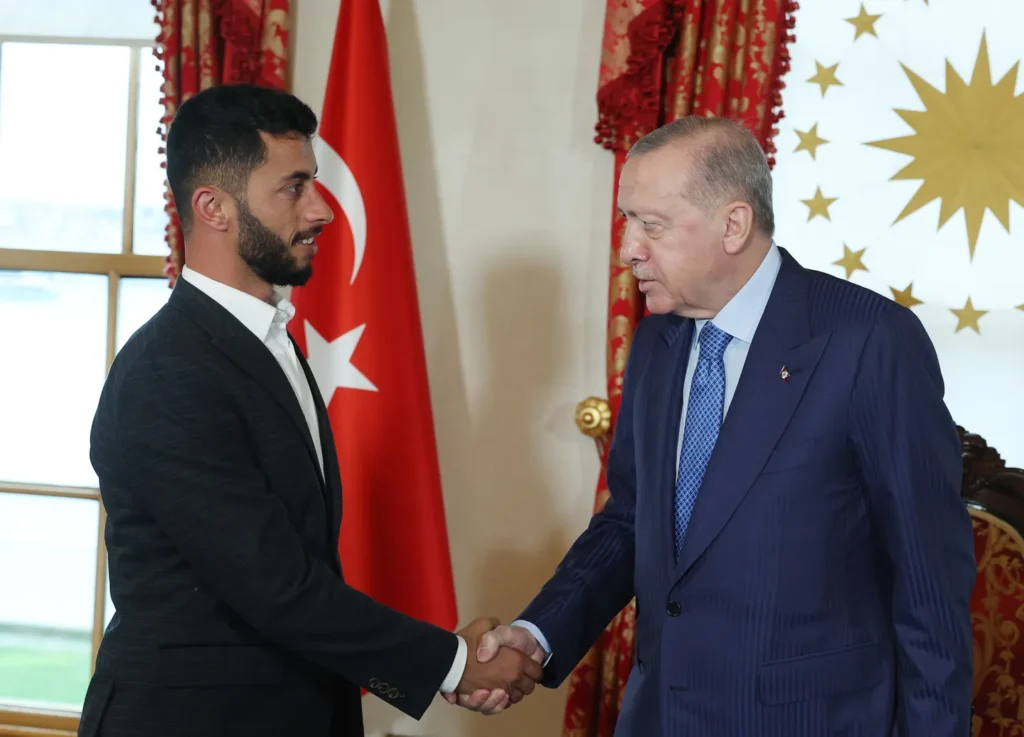 Erdogan meets No Other Land co-director Basel Adra in Istanbul, praising the documentary’s impact and urging continued advocacy.