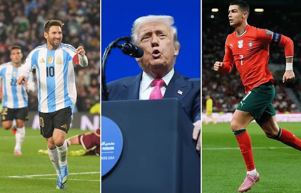 Trump Messi Ronaldo comparison