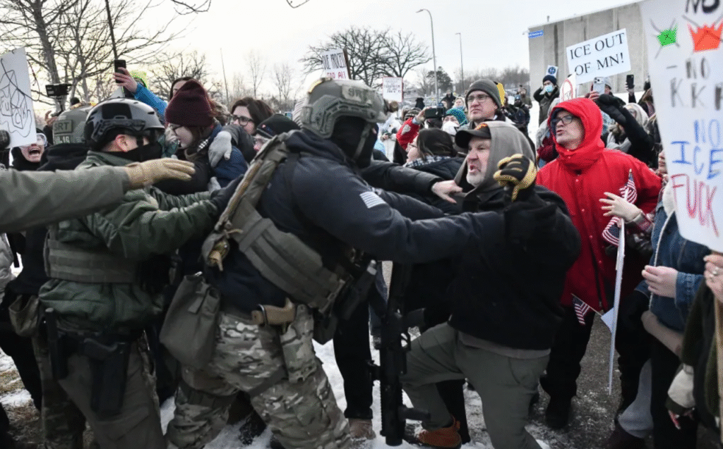 ICE shooting protests Minneapolis
