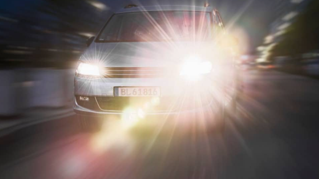 ban on LED and flasher lights