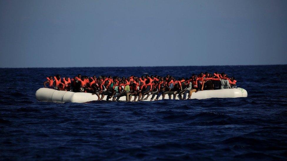 A migrant boat capsized off the coast of Libya, resulting in the tragic death of 53 people.