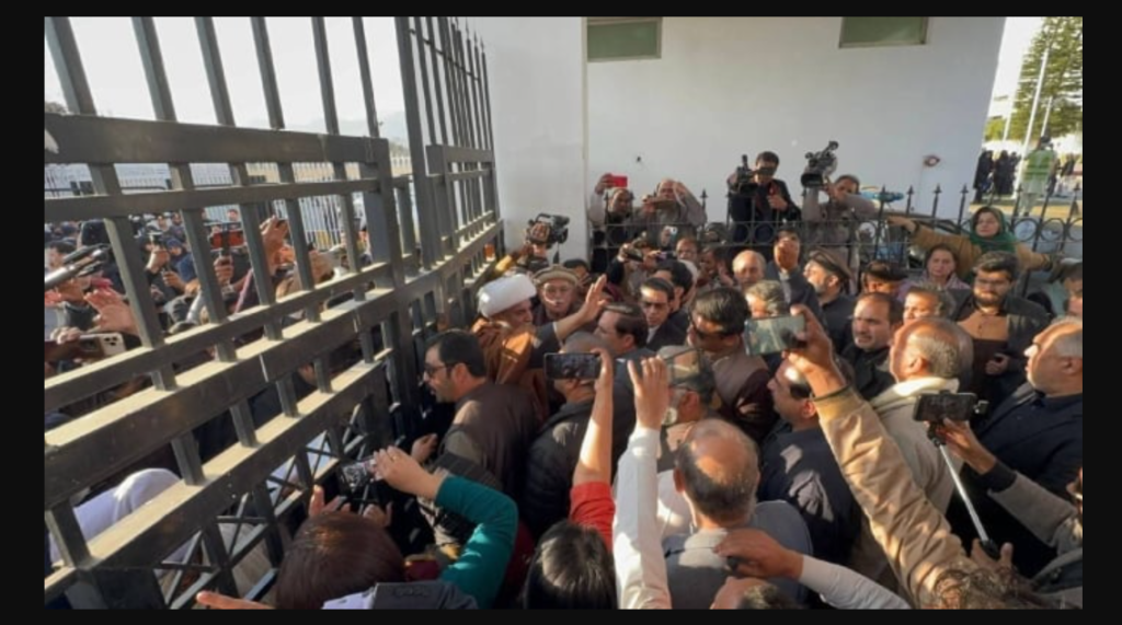 Imran Khan health protest