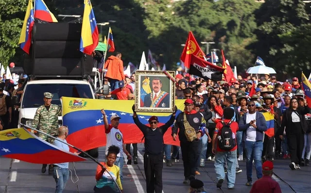 Massive Gran Marcha in Caracas: Thousands Rally to Demand Release of Maduro and Defy U.S. Intervention